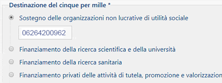 Come compilare il modulo per il 5 x mille - Fabula Onlus